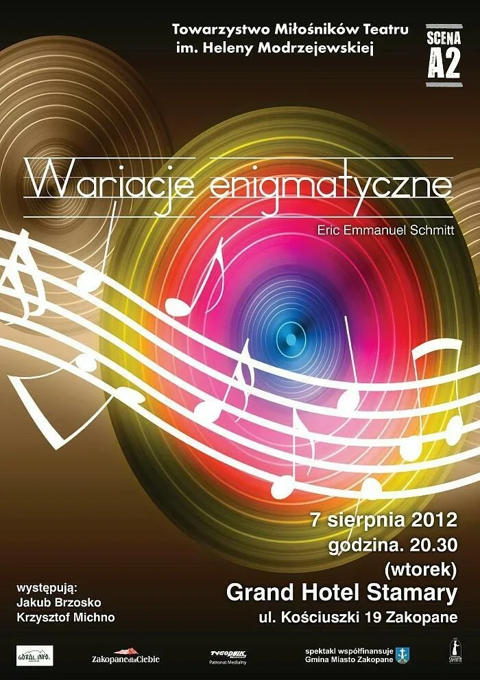 Spektakl "WARIACJE ENIGMATYCZNE"