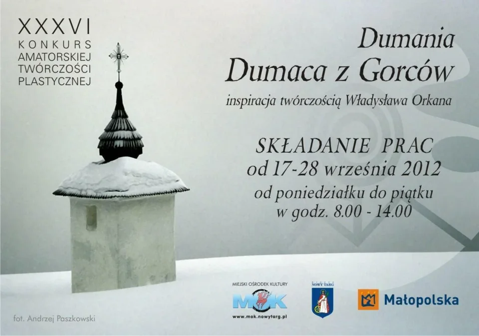 „Dumania Dumaca z Gorców” - XXXVI Konkurs Amatorskiej Twórczości Plastycznej