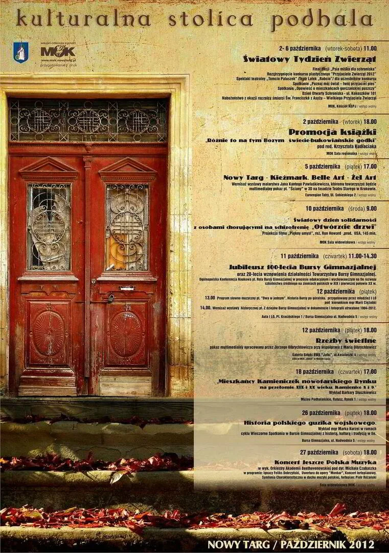 Kulturalna Stolica Podhala - Październik 2012