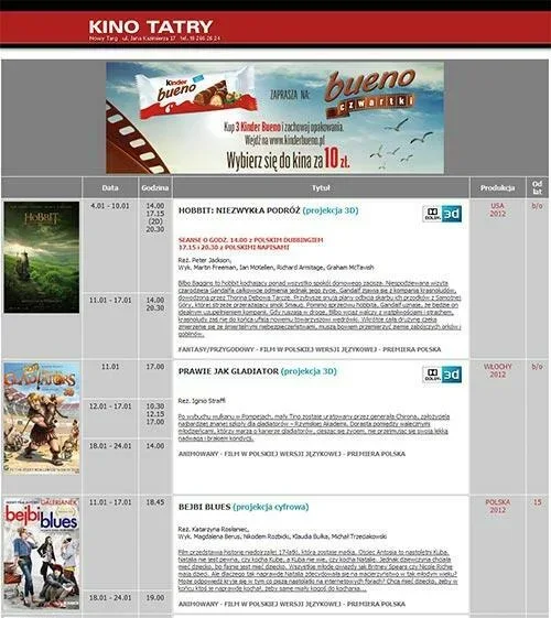Kino "Tatry"