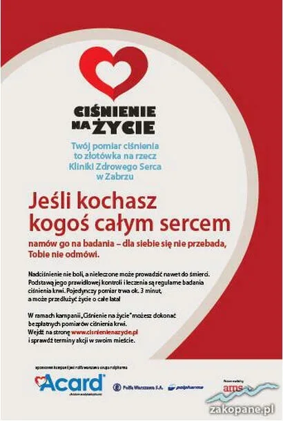“Ciśnienie na życie” ponownie w Zakopanem