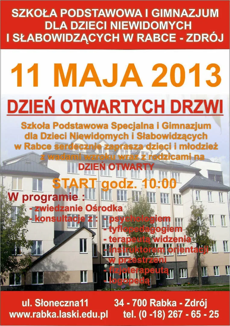 11 MAJA - DZIEŃ OTWARTYCH DRZWI