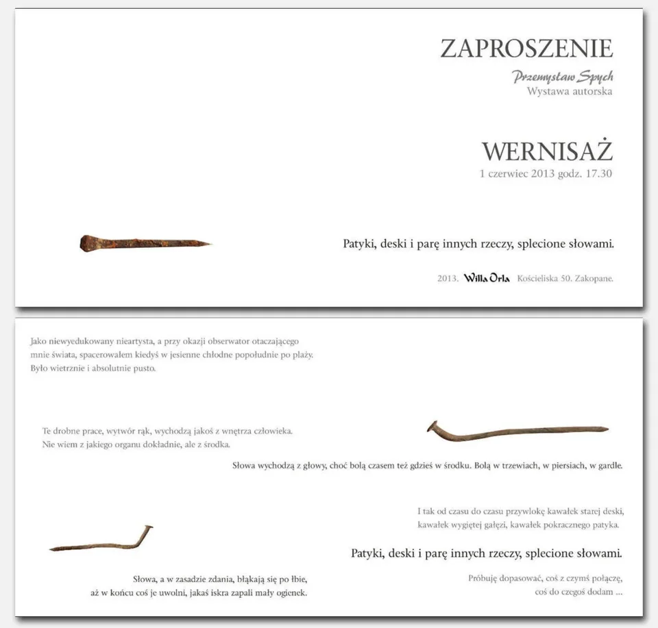Wystawa autorska Przemysława Spycha - wernisaż