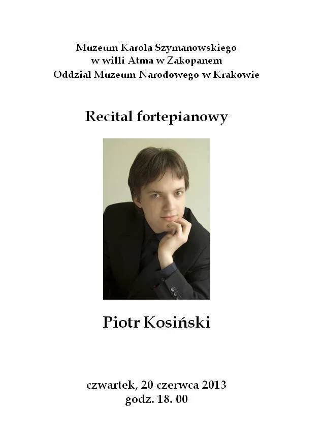 Recital fortepianowy w willi Atma