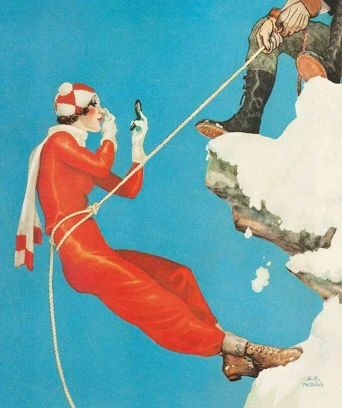 ŚLICZNOTKI NA ŚNIEGU. OKŁADKI CZASOPISM 1880-1940