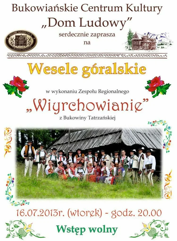 Wesele góralskie w wykonaniu Zespołu Regionalnego "Wiyrchowianie"