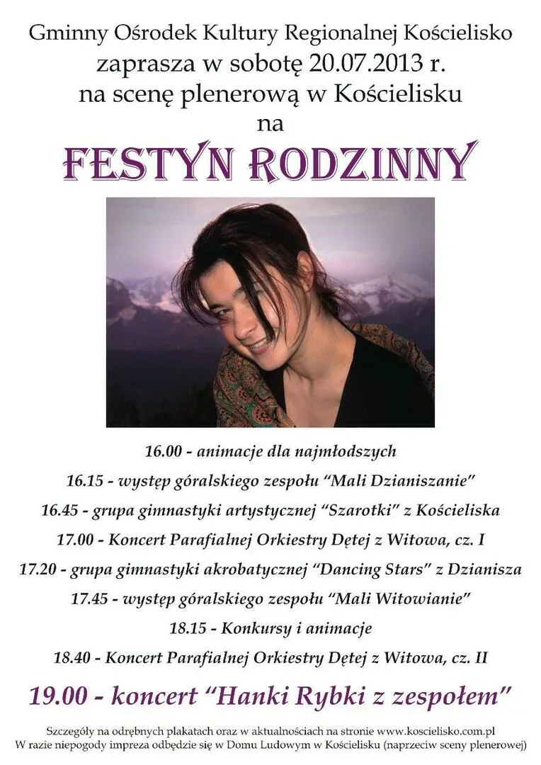 Festyn rodzinny - scena plenerowa w Kościelisku