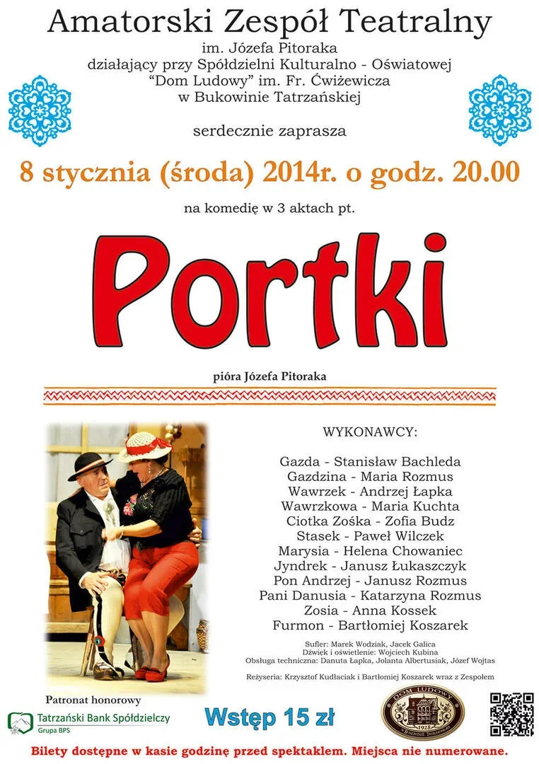 Komedia w 3 aktach pt. „Portki”