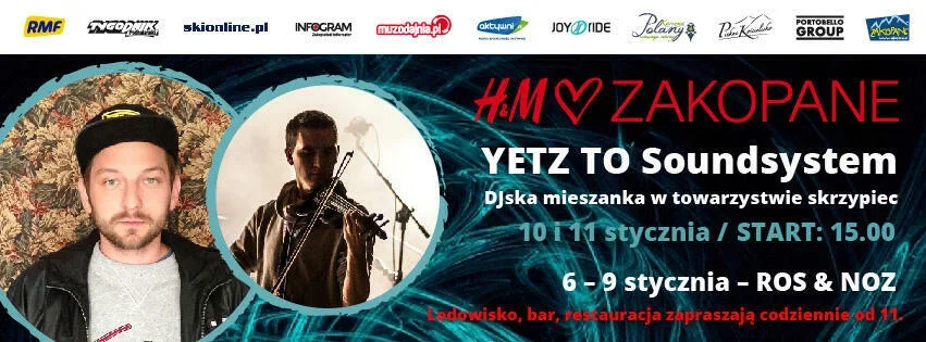 Muzyczne połączenie skrzypiec i gramofonów w Apres Ski Zakopane