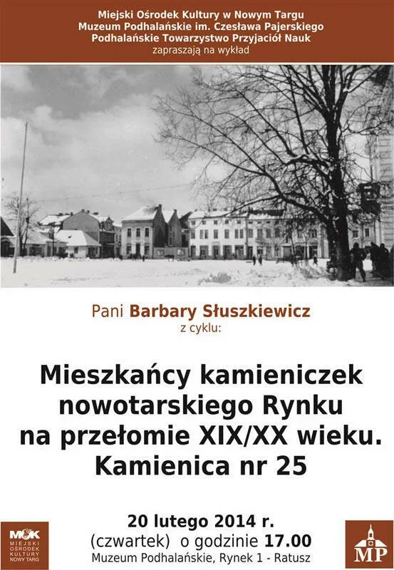 Mieszkańcy Kamieniczek Nowotarskiego Rynku na przełomie XIX/XXw. Kamienica nr 25