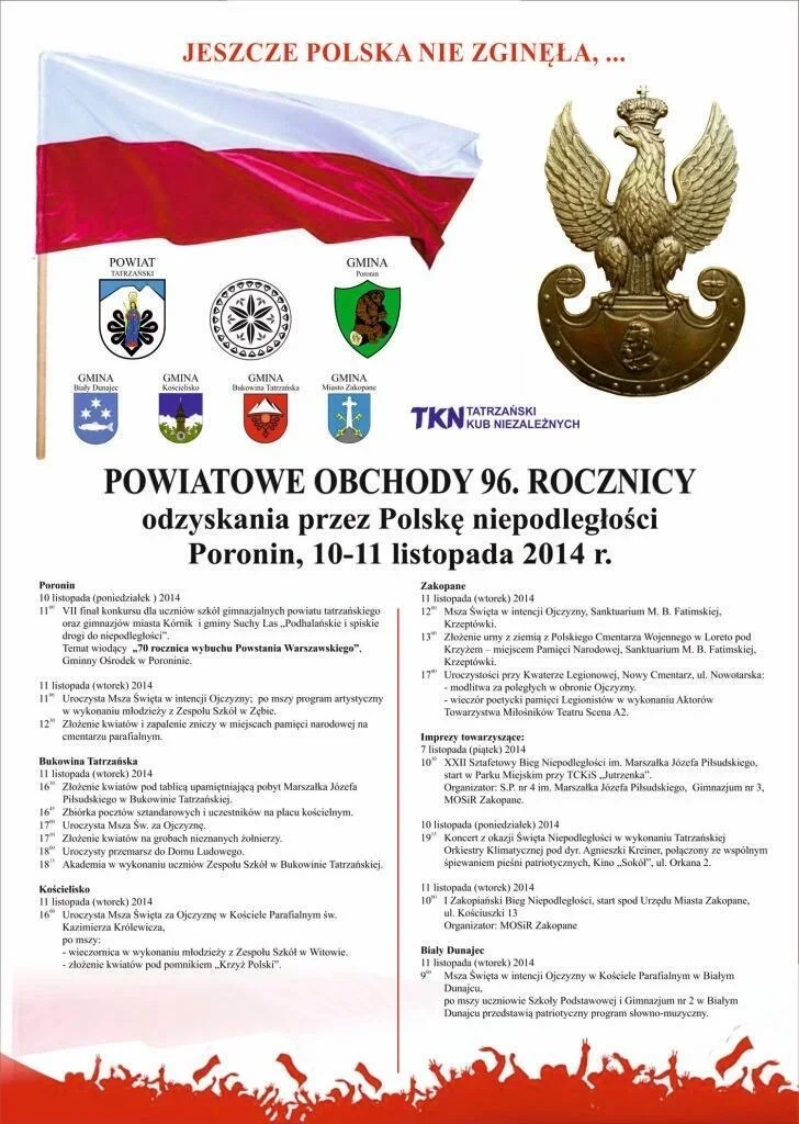 Powiatowe Obchody Święta Niepodległości