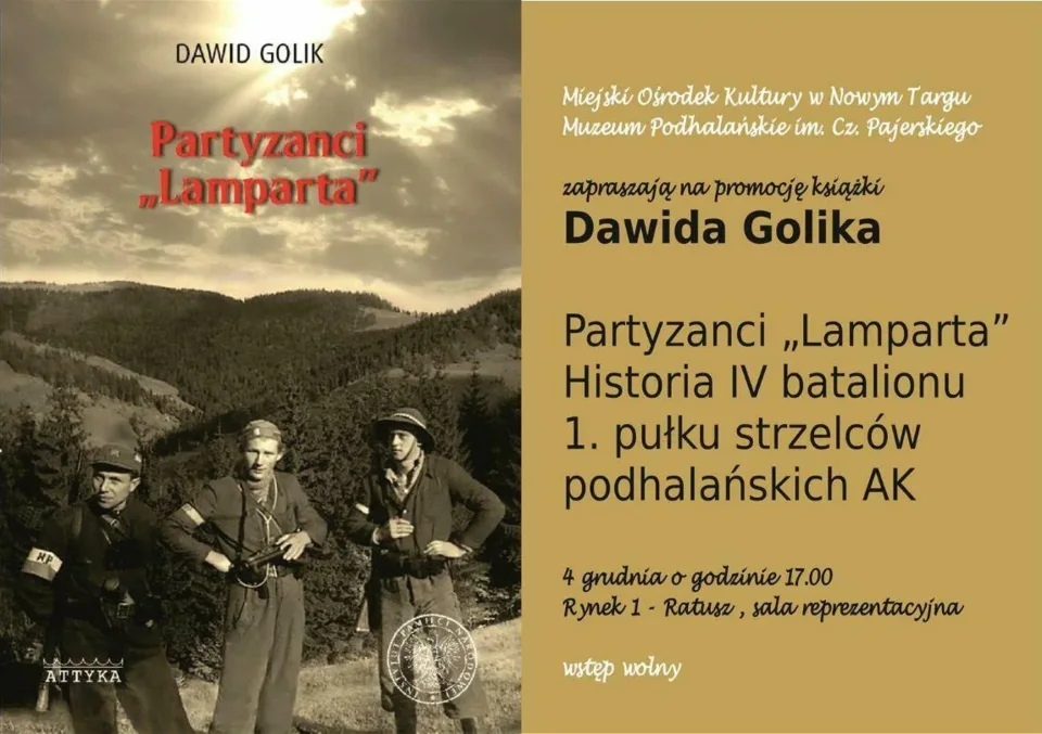 Promocja książki Dawida Golika pt. Partyzanci "Lamparta"
