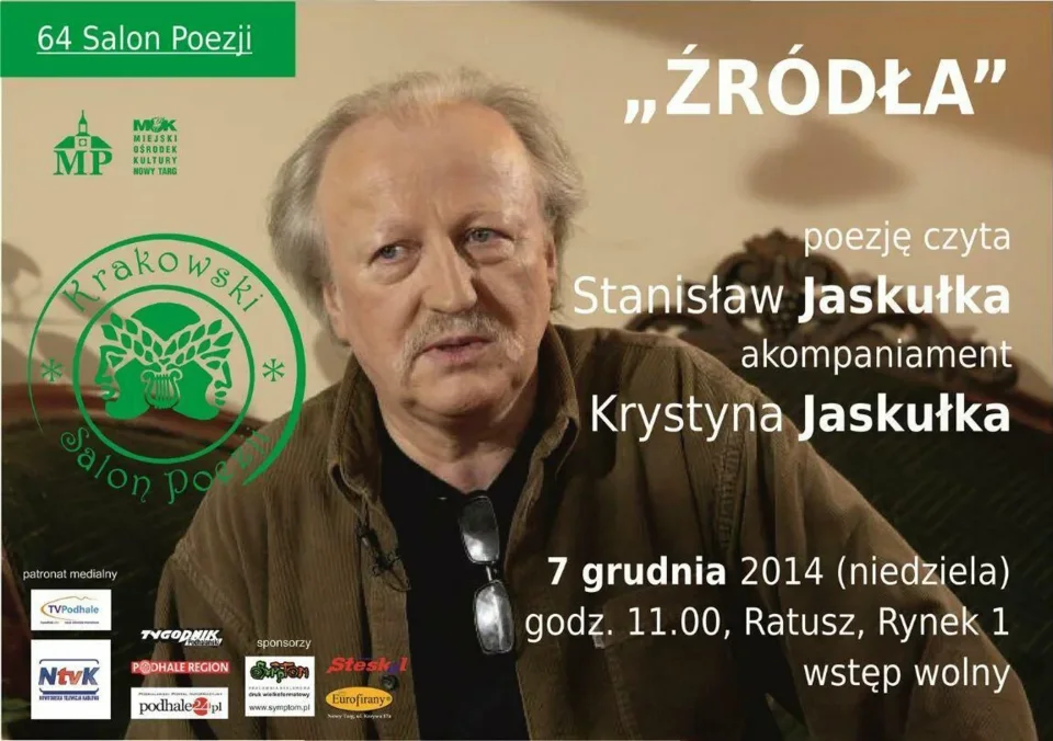 64 salon poezji pt. "Źródła" z udziałem Stanisława Jaskułki