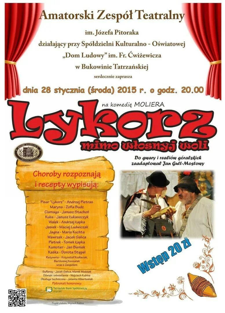 Komedia pt. "Lykorz mimo włosnyj woli"