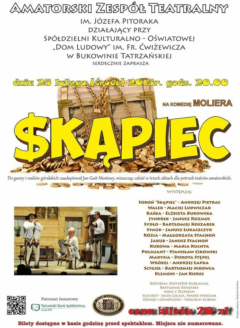 Sztuka teatralna pt. „Skąpiec”