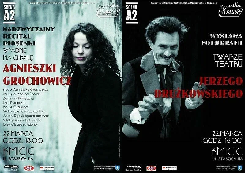 Recital piosenki Agnieszki Grochowicz i wernisaż wystawy Jerzego Drużkowskiego