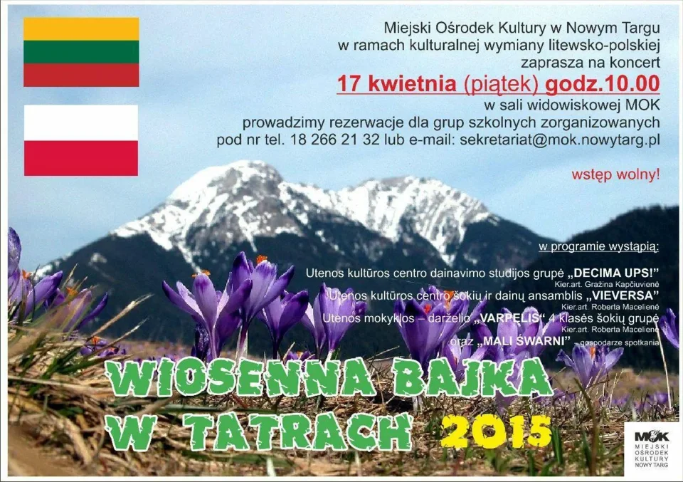 Koncert "Wiosenna bajka w Tatrach"