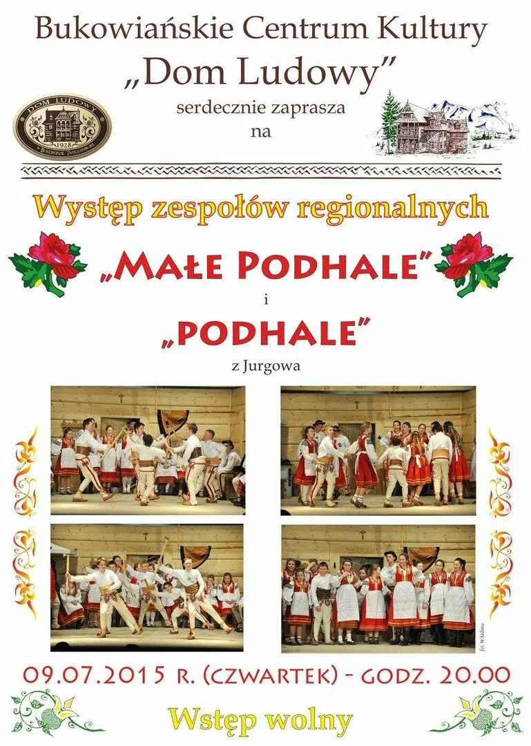 Występ zespołów regionalnych z Jurgowa