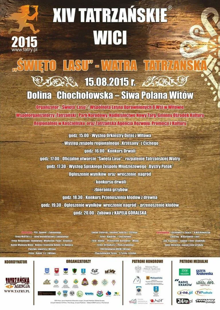 TATRZAŃSKIE WICI 2015 - „Święto Lasu” - Siwa Polana