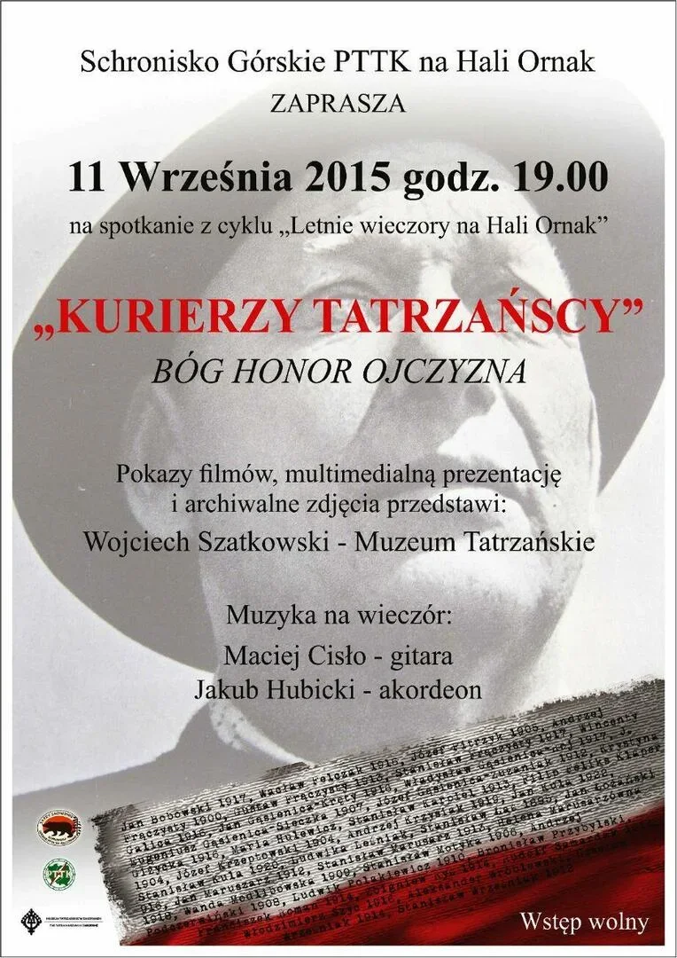 „KURIERZY TATRZAŃSCY” – OPOWIEŚĆ Z PREZENTACJĄ MULTIMEDIALNĄ I FILMEM