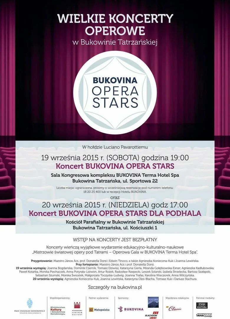 BUKOVINA Opera Stars – największe wydarzenie operowe Podhala