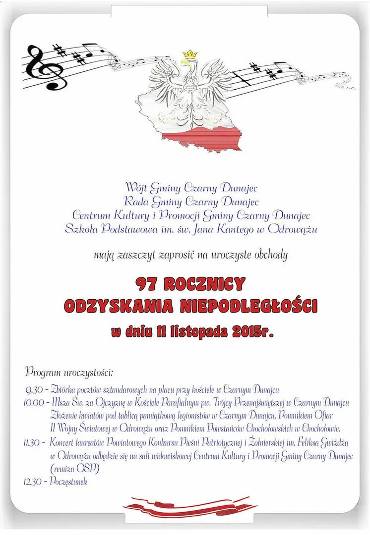 Uroczyste obchody 97 ROCZNICY ODZYSKANIA NIEPODLEGŁOŚCI
