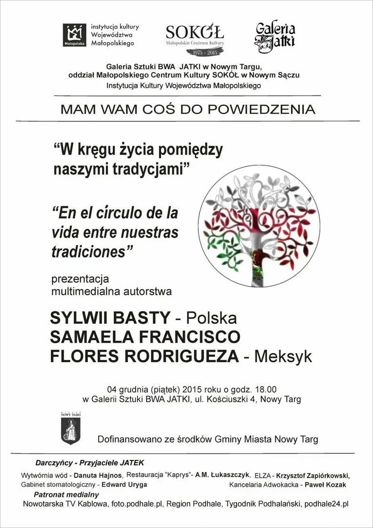 W kręgu życia pomiędzy naszymi tradycjami - Koncert przeplatany prezentacją multimedialną