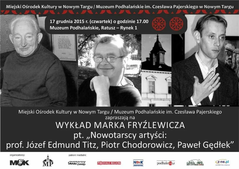 Nowotarscy artyści - wykład Marka Fryźlewicza w Muzeum Podhalańskim