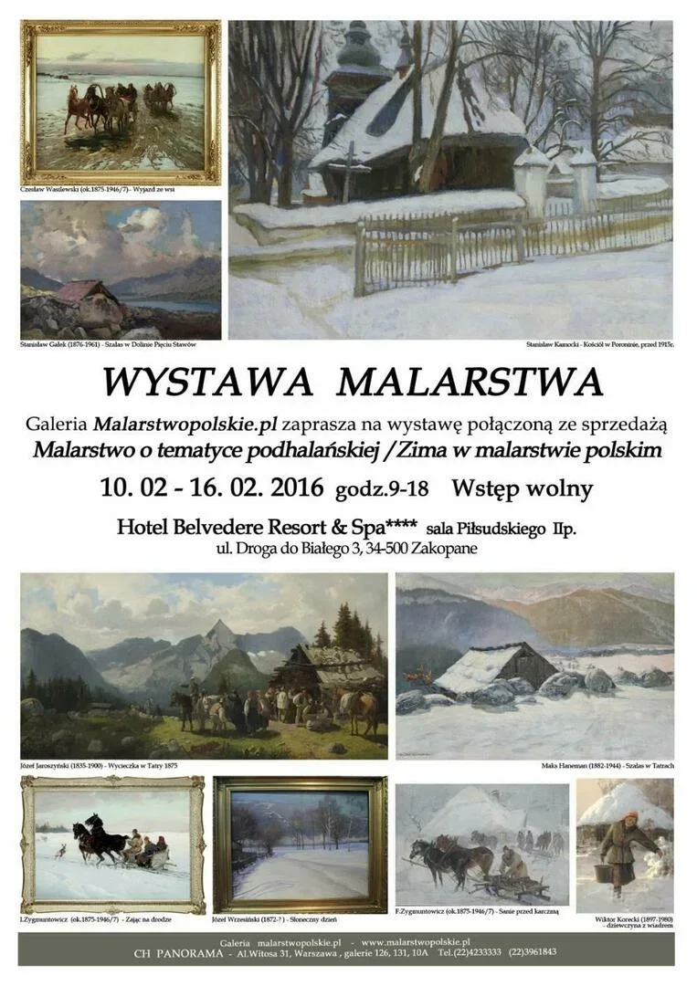 Wystawa "Malarstwo o tematyce podhalańskiej" / "Zima w malarstwie polskim"