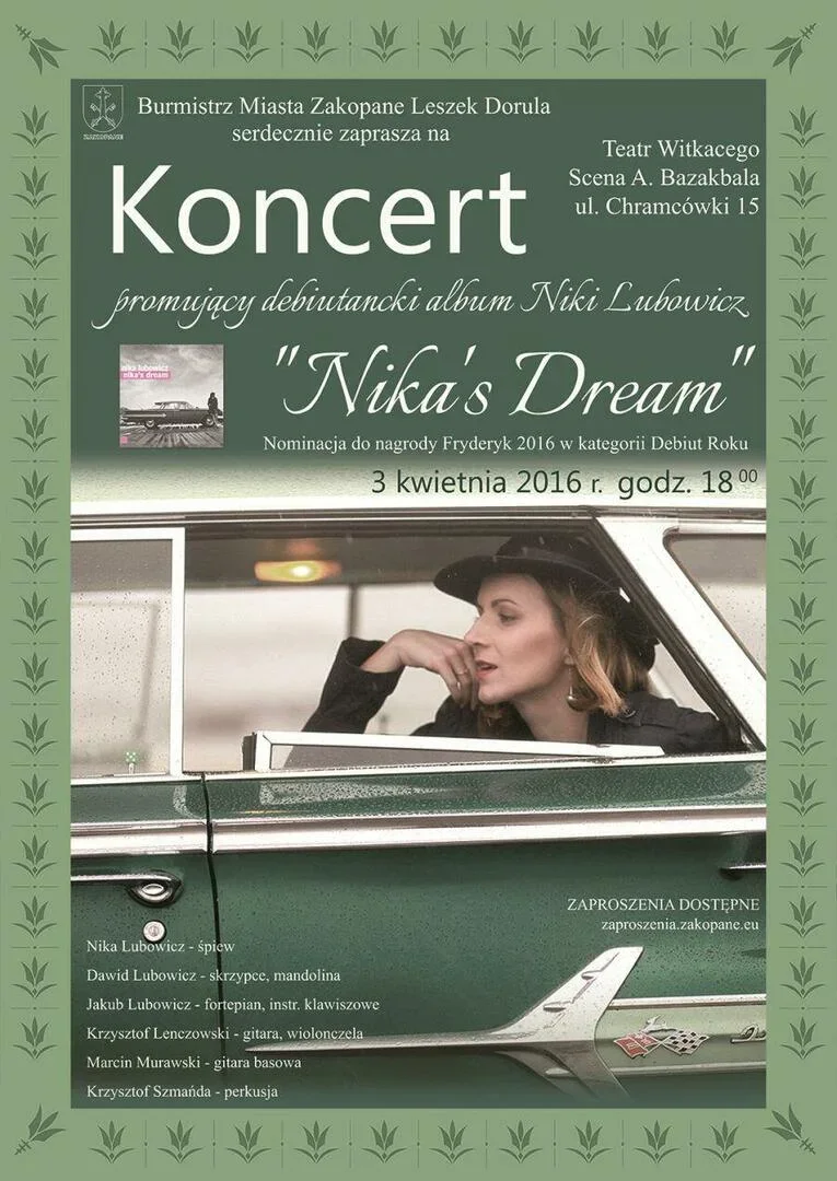 Koncert Niki Lubowicz w Teatrze
