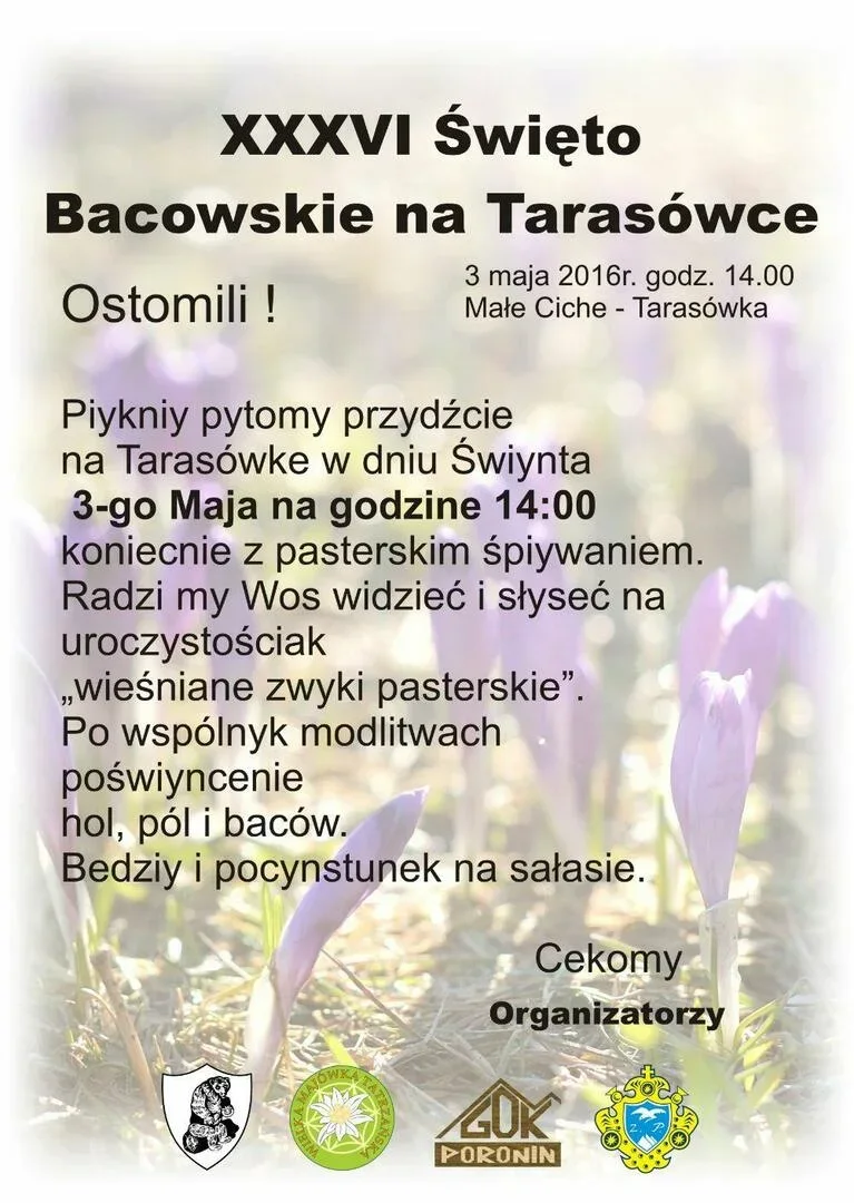 XXXVI Święto Bacowskie na Tarasówce - Małe Ciche