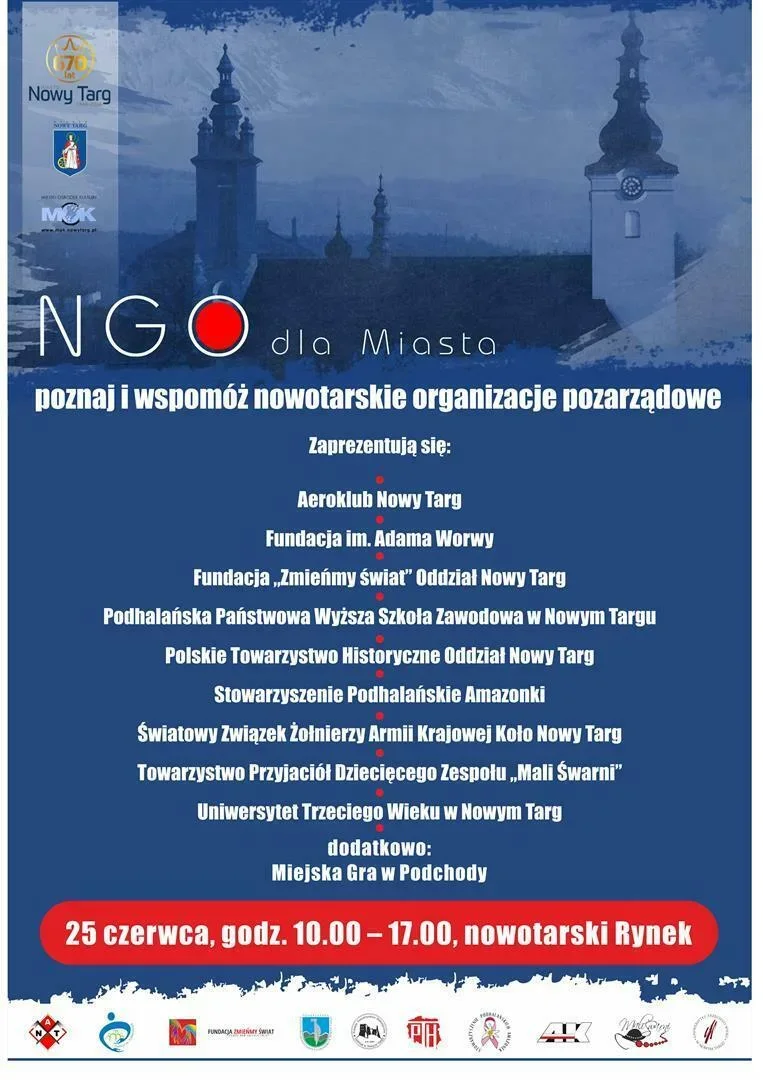 NGO dla miasta, czyli poznaj i wspomóż nowotarskie organizacje pozarządowe