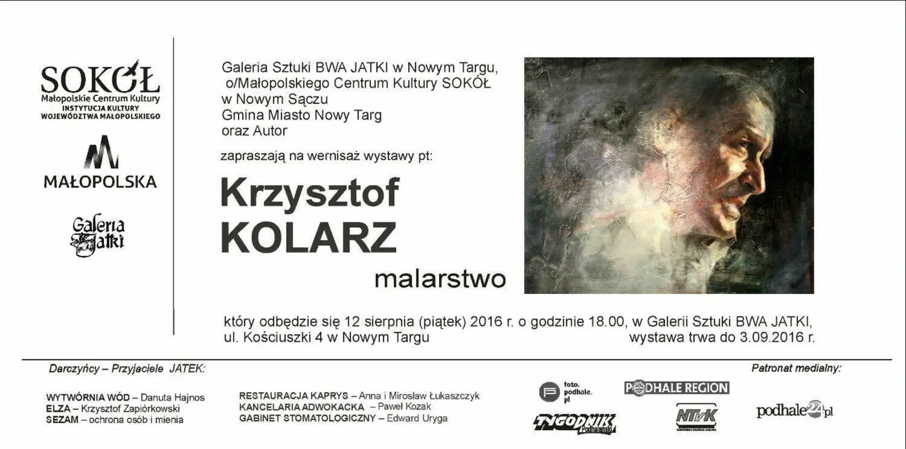 Wernisaż wystawy malarstwa Krzysztofa Kolarza