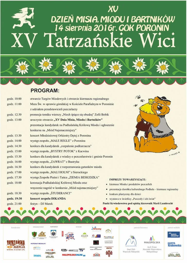 XV DZIEŃ MISIA, MIODU I BARTNIKÓW