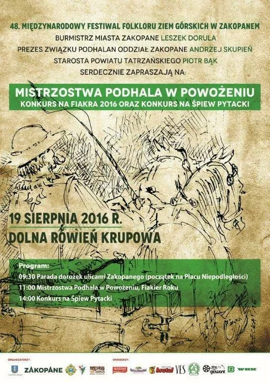 Mistrzostwa Podhala w powożeniu i konkurs śpiewu pytackiego