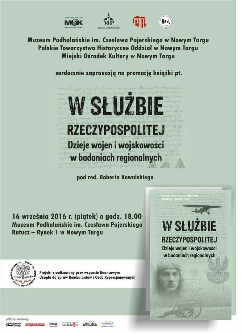 Promocja najnowszej publikacji PTH "W służbie Rzeczypospolitej. Dzieje wojen i wojskowości w badaniach regionalnych"