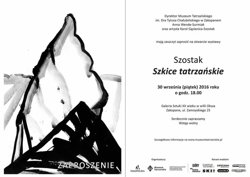 Otwarcie wystawy p.t. "Szostak. Szkice tatrzańskie"