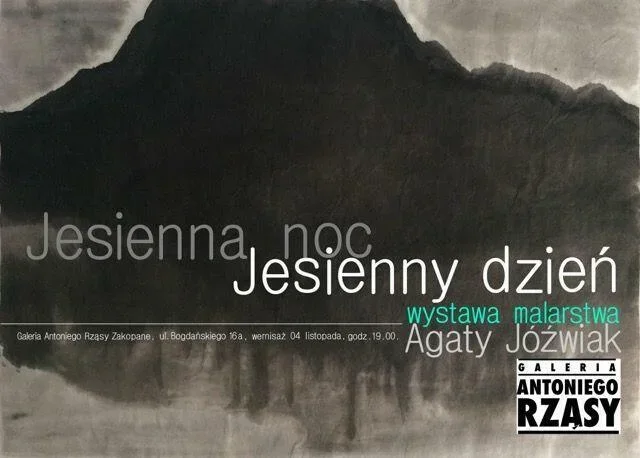 Wernisaż wystawy Agaty Jóźwiak "Jesienna noc / jesienny dzień"