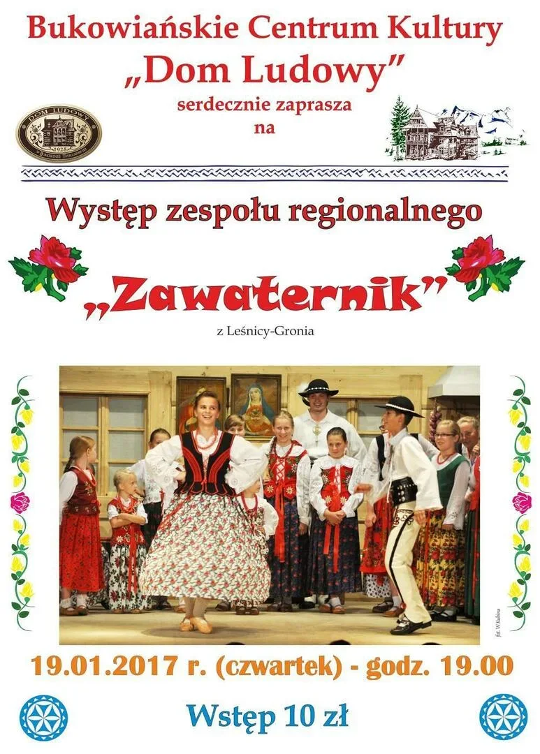 Występ zespołu regionalnego "Zawaternik"