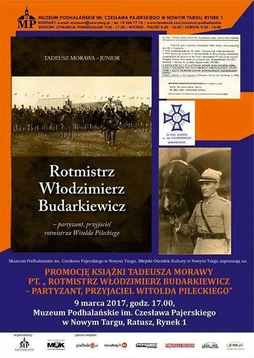 Promocja książki "Rotmistrz Włodzimierz Budarkiewicz – partyzant, przyjaciel Witolda Pileckiego"