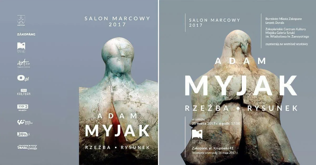 Wernisaż ADAM MYJAK rzeźba, rysunek