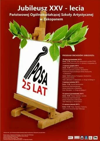 Uroczyste obchody Jubileuszu XXV-lecia Państwowej Ogólnokształcącej Szkoły Artystycznej w Zakopanem