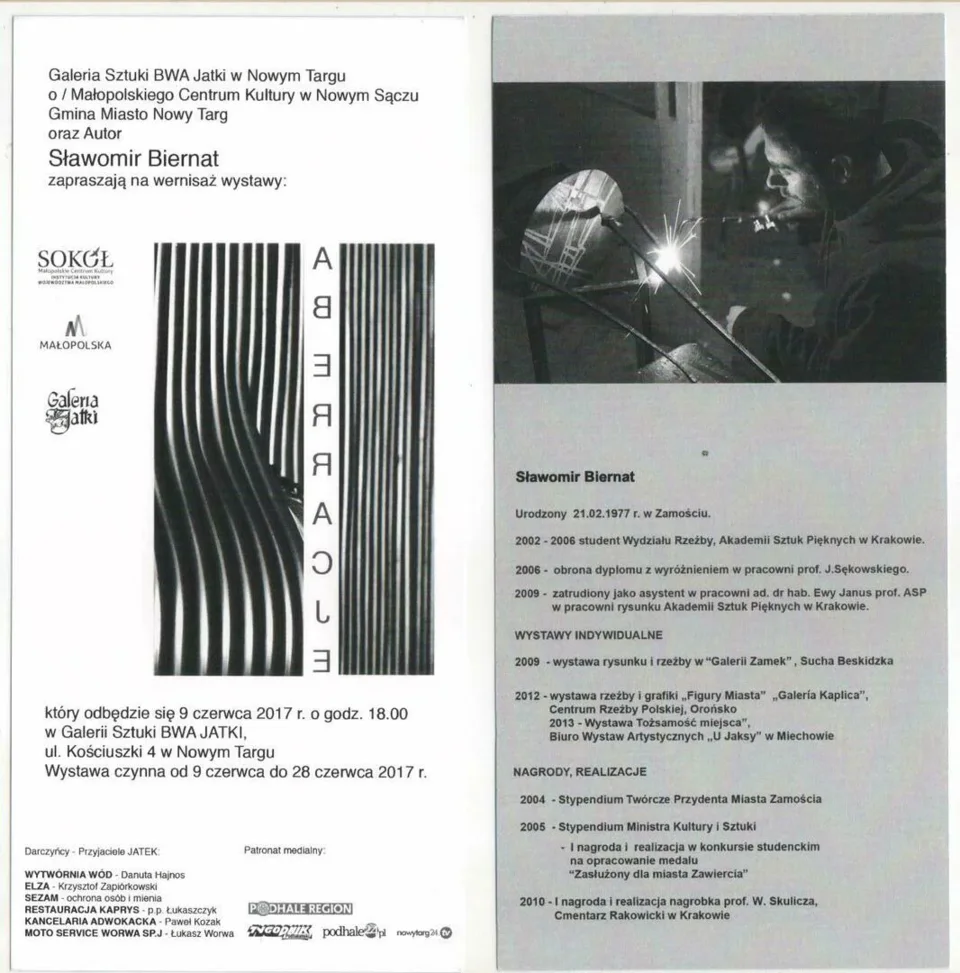 Wernisaż wystawy "Aberracje" Sławomira Biernata