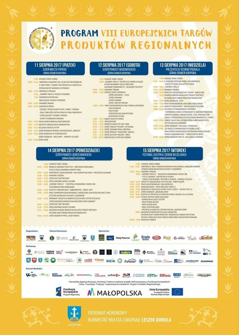 Konferencja inauguracyjna VIII Europejskich Targów Produktów Regionalnych