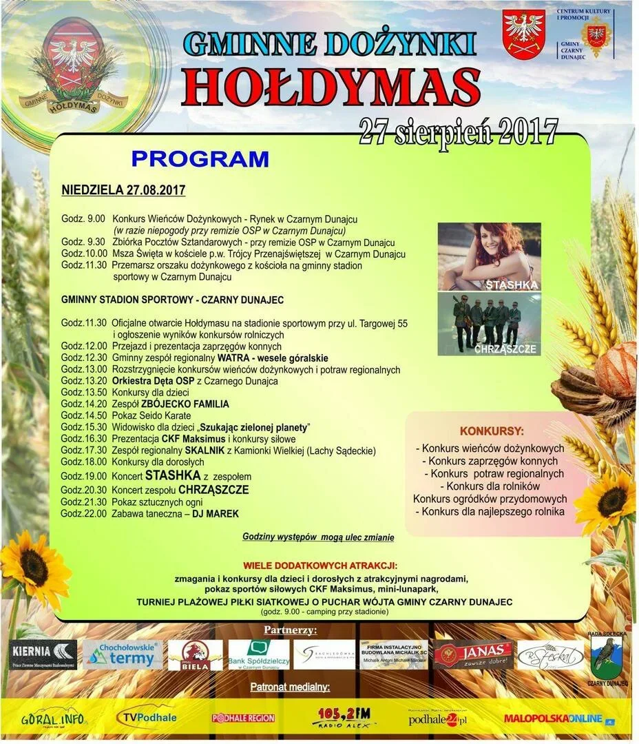 Hołdymas 2017 - Gminne Dożynki w Czarnym Dunajcu