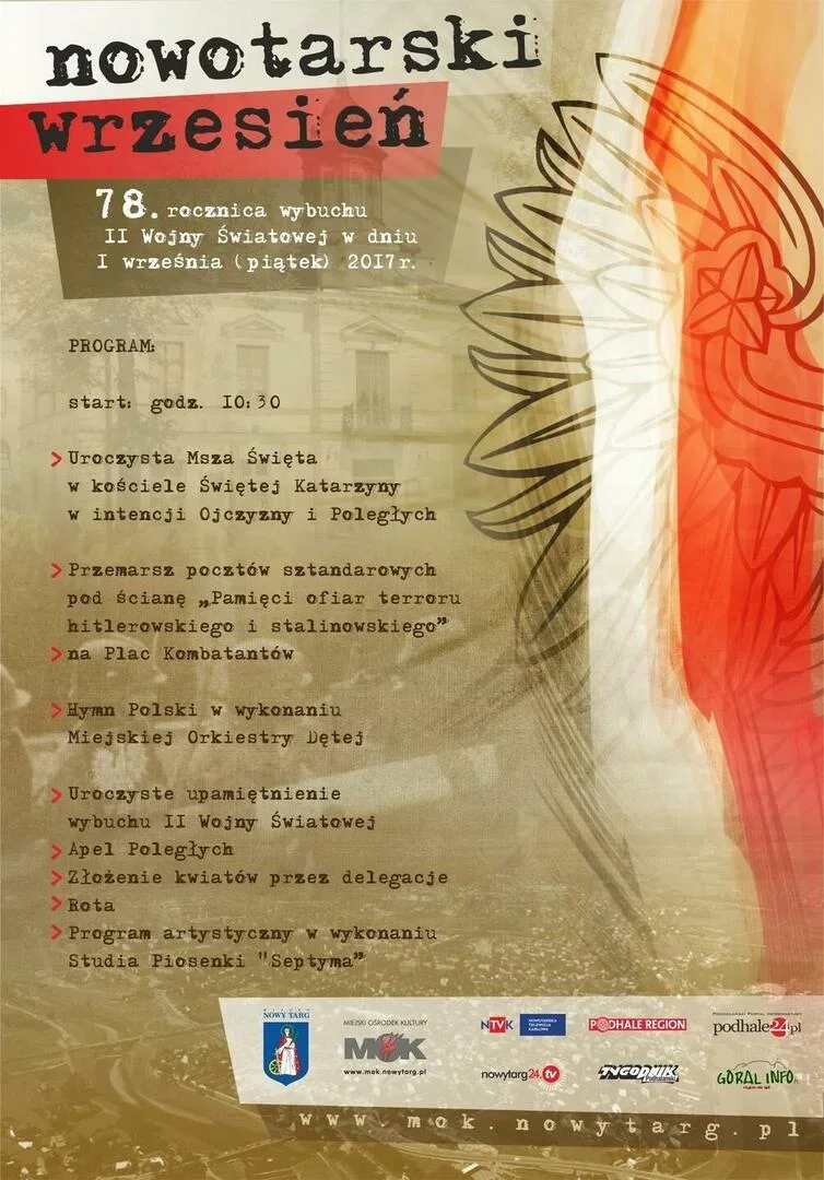 Uroczyste Obchody 78. Rocznicy Wybuchu II Wojny Światowej