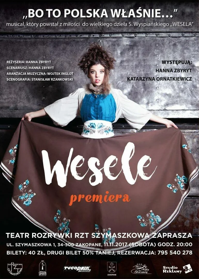 PREMIERA spektakl muzyczny na motywach "Wesela" S. Wyspiańskiego "Bo to Polska właśnie ..."