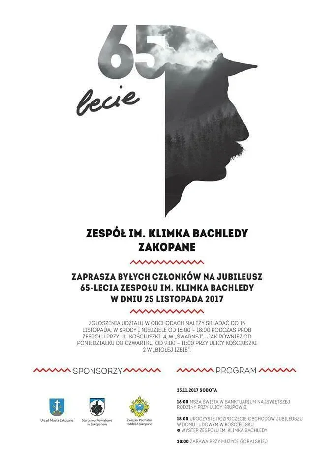 Jubileusz 65-lecia Zespołu im. Klimka Bachledy