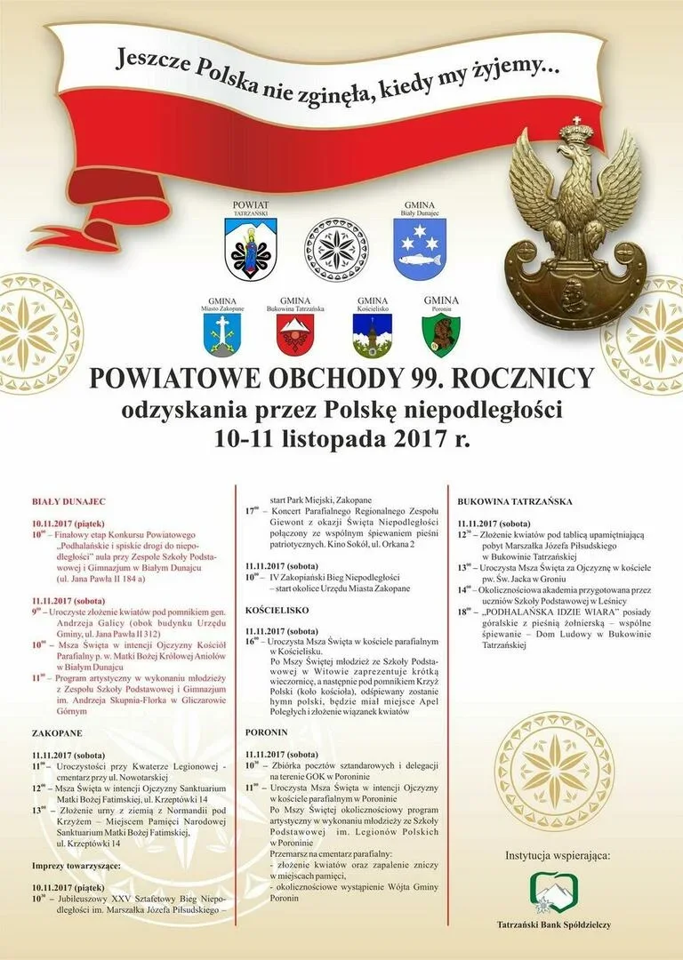 Powiatowe Obchody Święta Niepodległości 2017