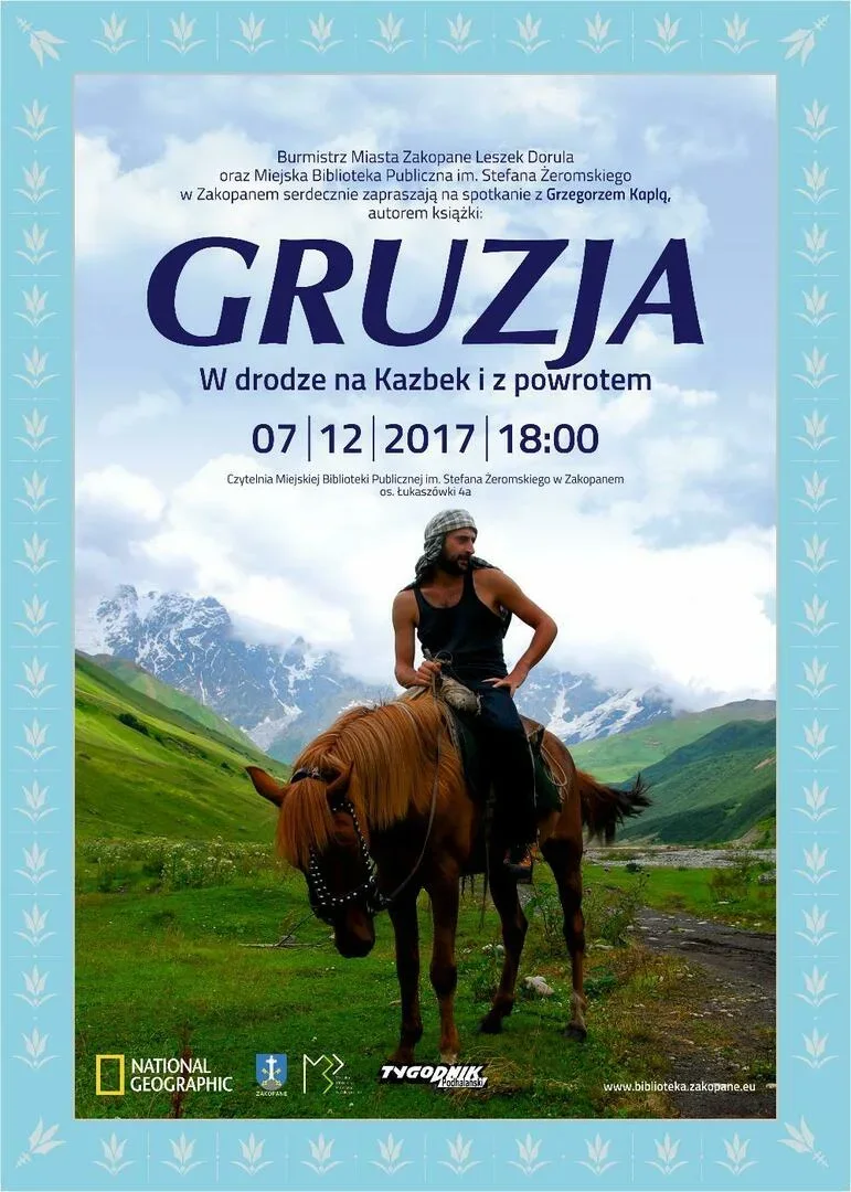 Promocja książki Grzegorza Kapli "Gruzja. W drodze na Kazbek i z powrotem"